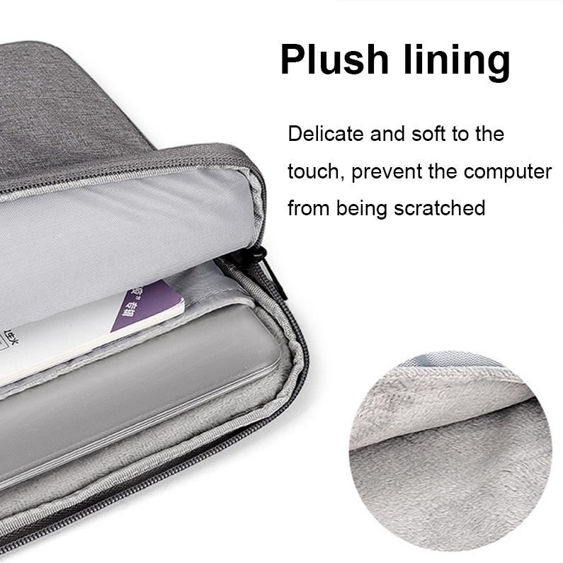 Waterproof Laptop Handbag - 15.6 Inches Shock-absorbing & Large-capacity - Grey