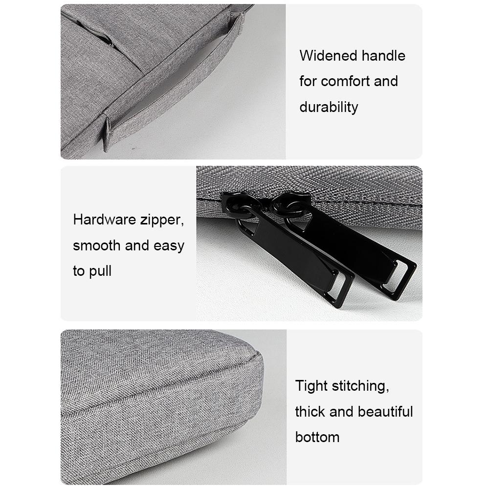 Waterproof Laptop Handbag - 15.6 Inches Shock-absorbing & Large-capacity - Grey