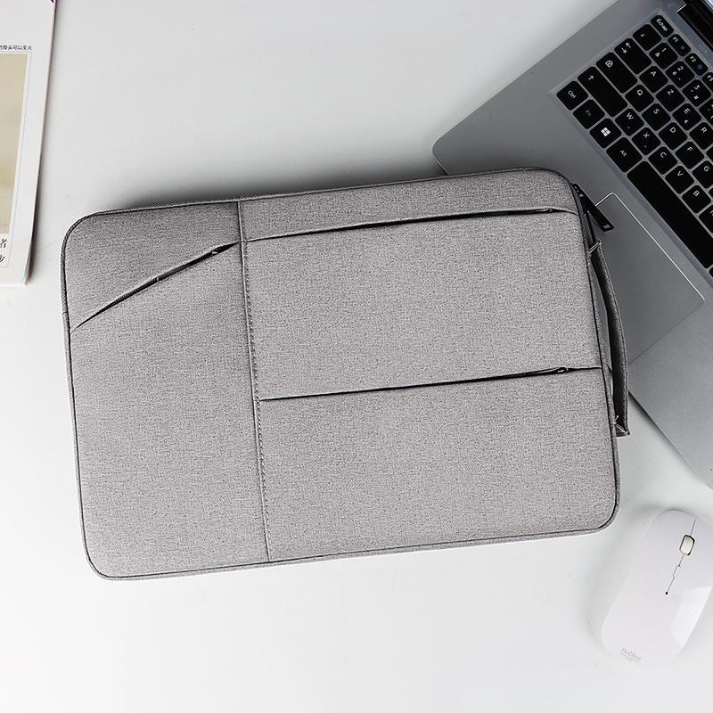 Waterproof Laptop Handbag - 15.6 Inches Shock-absorbing & Large-capacity - Grey