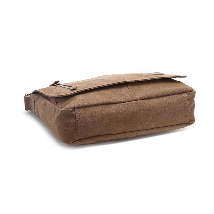 Men Canvas Shoulder Bag Versatile Crossbody Messenger Black