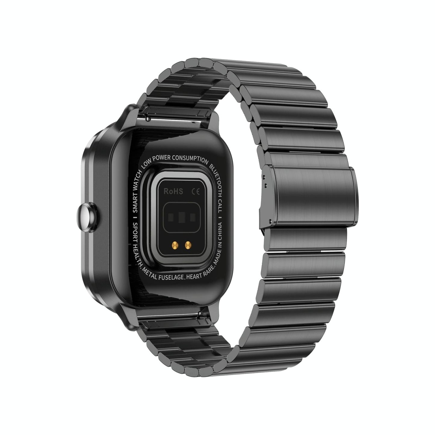 2.01 Inch 2 In 1 Bluetooth Earphone Smart Watch With Nfc & Steel Strap - Space Grey