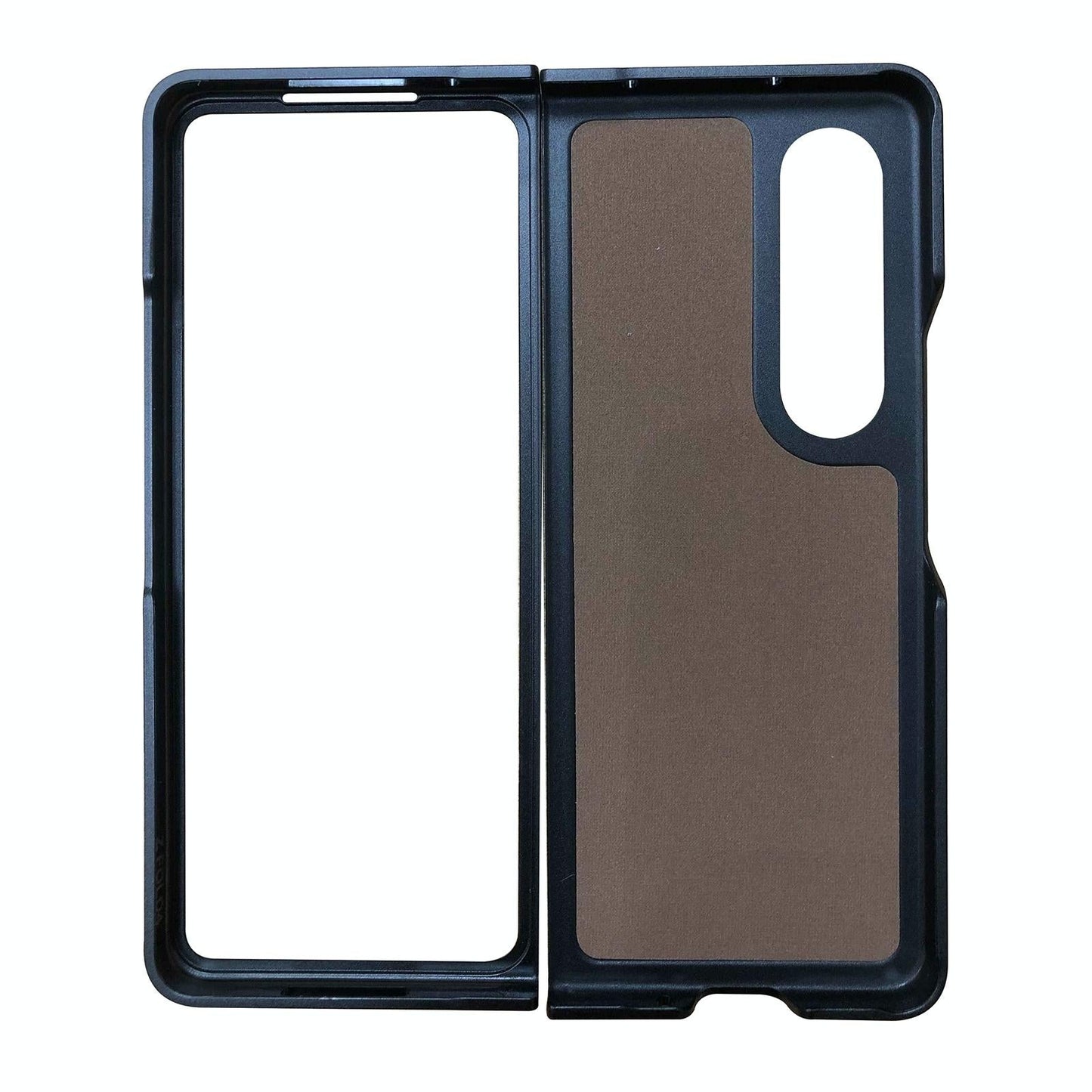 For Samsung Galaxy z Fold4 5G Carbon Fiber Texture Leather Phone Case - Pu Material - Red