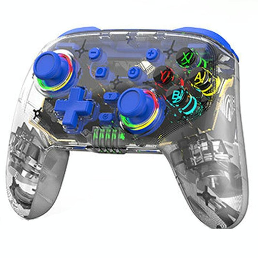 Wireless Dual Vibration Gamepad for Ps3 / Ps4 with Rgb Lights - Blue