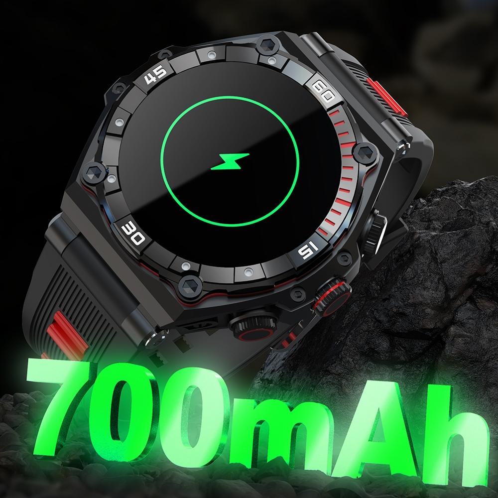 1.43 Inch Amoled Screen Smart Watch Supports Bluetooth Call / Blood Oxygen Detection - Orange