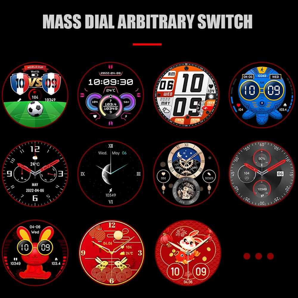 1.43 Inch Amoled Screen Smart Watch Supports Bluetooth Call / Blood Oxygen Detection - Orange