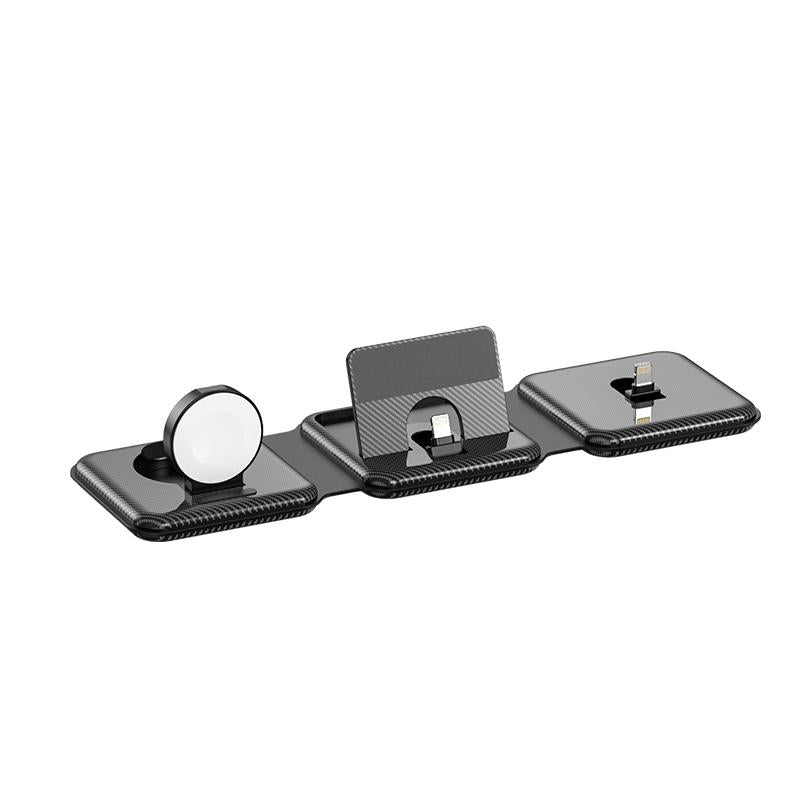 3 In 1 Wireless Charger For Apple Watch Phone & Headset - White
