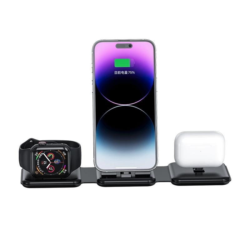 3 In 1 Wireless Charger For Apple Watch Phone & Headset - White