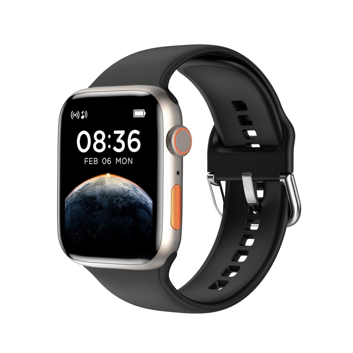 2.01 Inch Waterproof Smart Watch Bt Call / Heart Rate / Blood Pressure / Blood Oxygen - Pink Gold