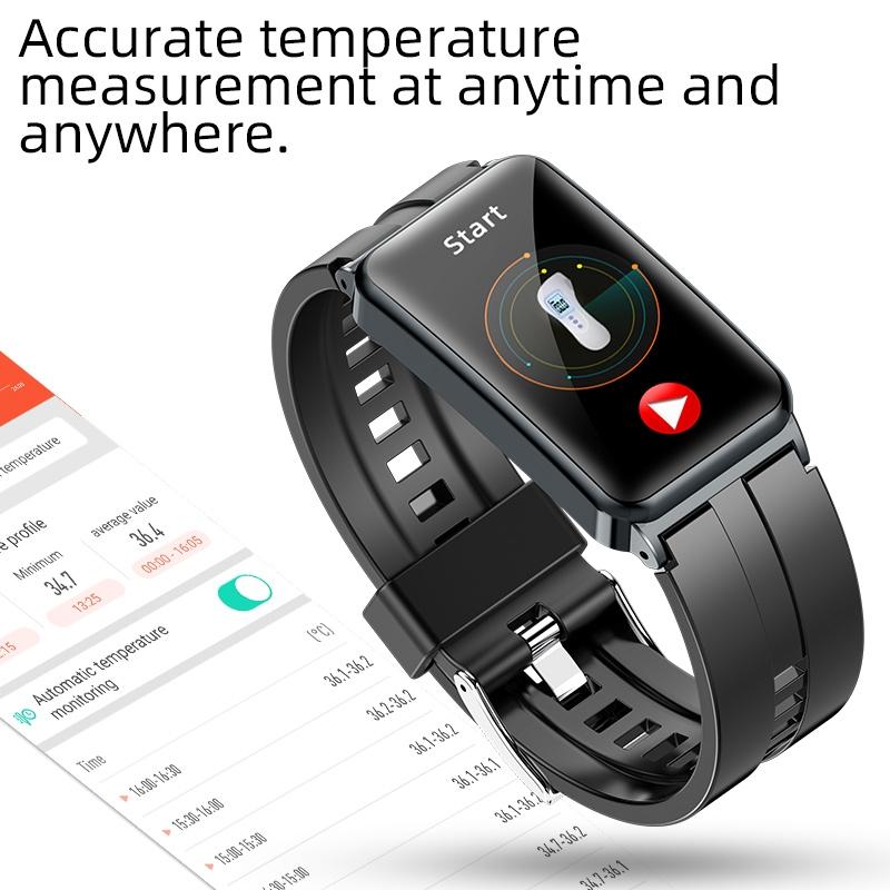 Smart Watch With Heart Rate And Blood Pressure Monitoring - Colour Screen - Pink