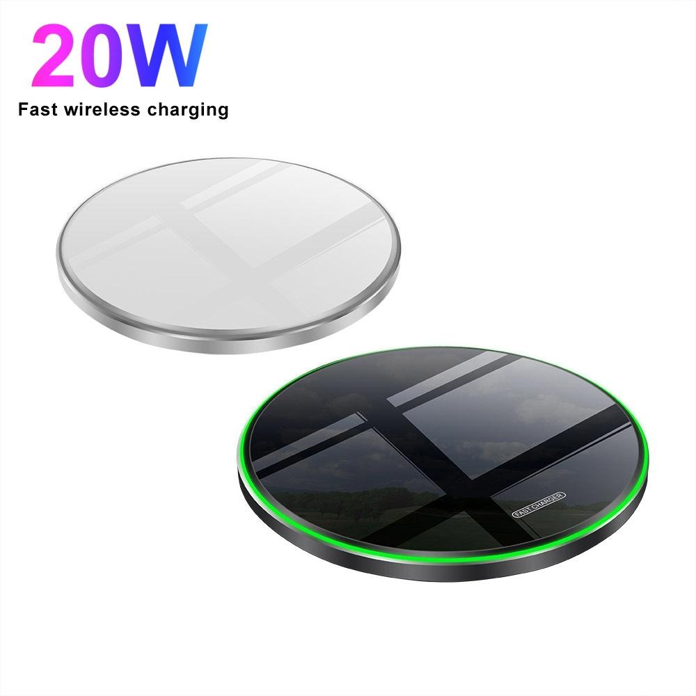 20W Ultra Thin Qi Wireless Charger - Black