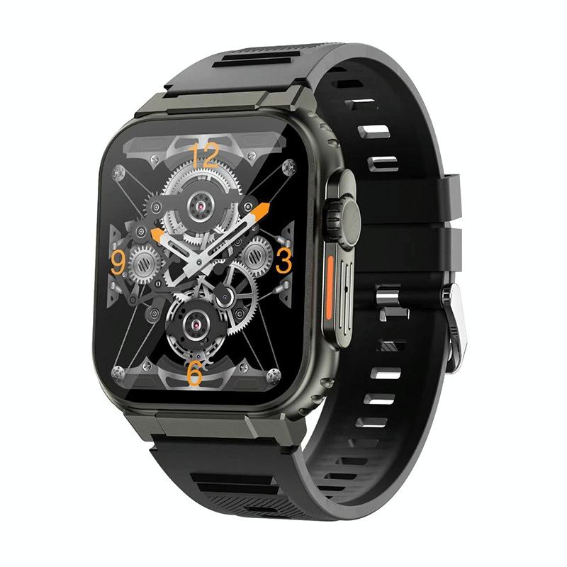 Ip68 Waterproof Bluetooth Smart Watch Health Monitor - Orange
