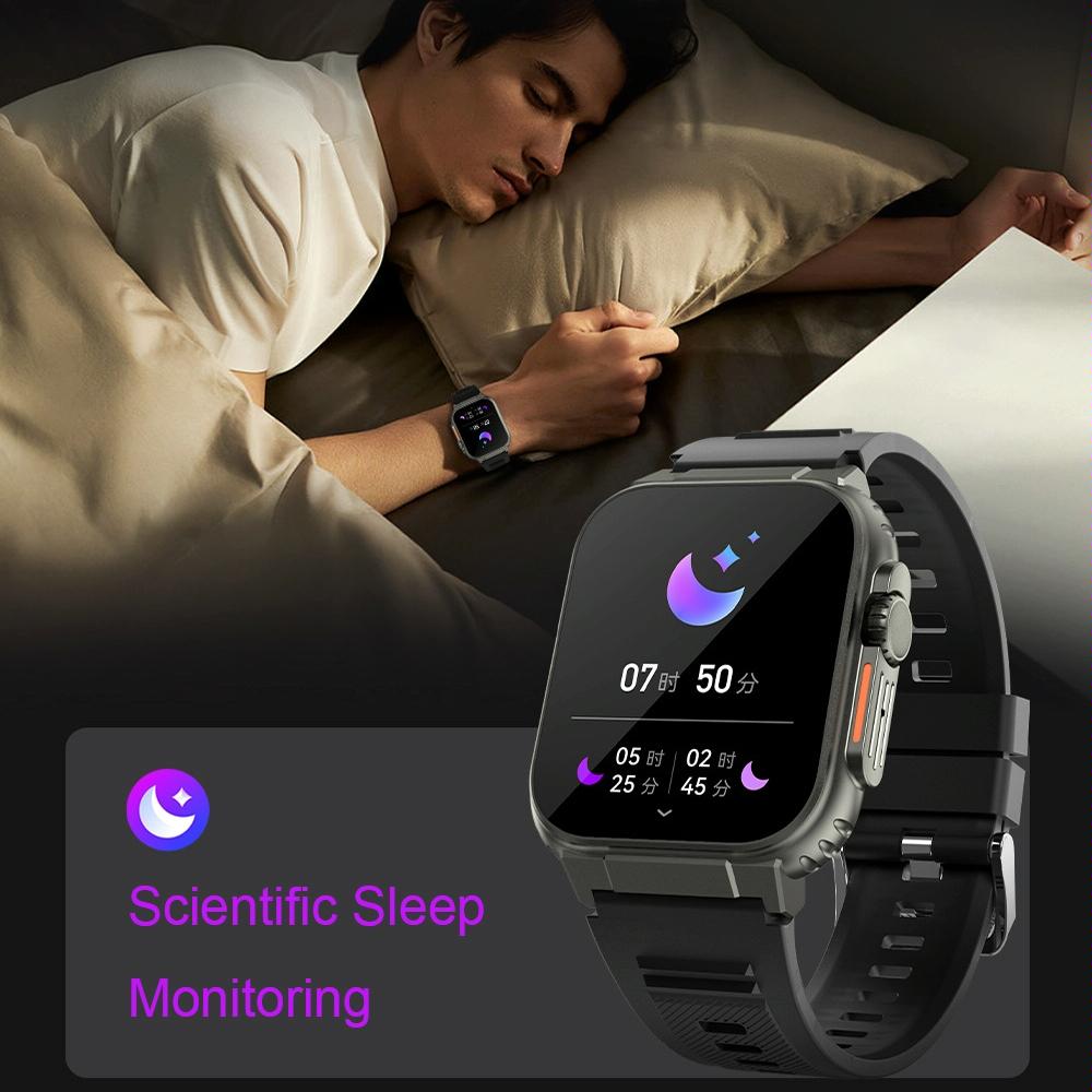 Ip68 Waterproof Bluetooth Smart Watch Health Monitor - Orange