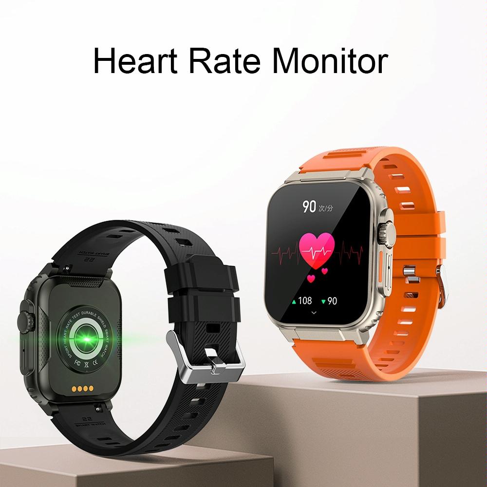 Ip68 Waterproof Bluetooth Smart Watch Health Monitor - Orange
