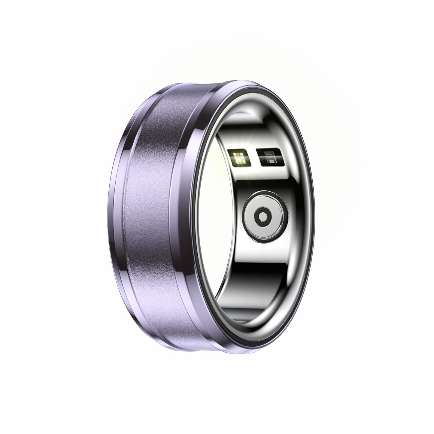 Smart Ring With Heart Rate Blood Oxygen & Sleep Monitoring - Size 18 - Purple