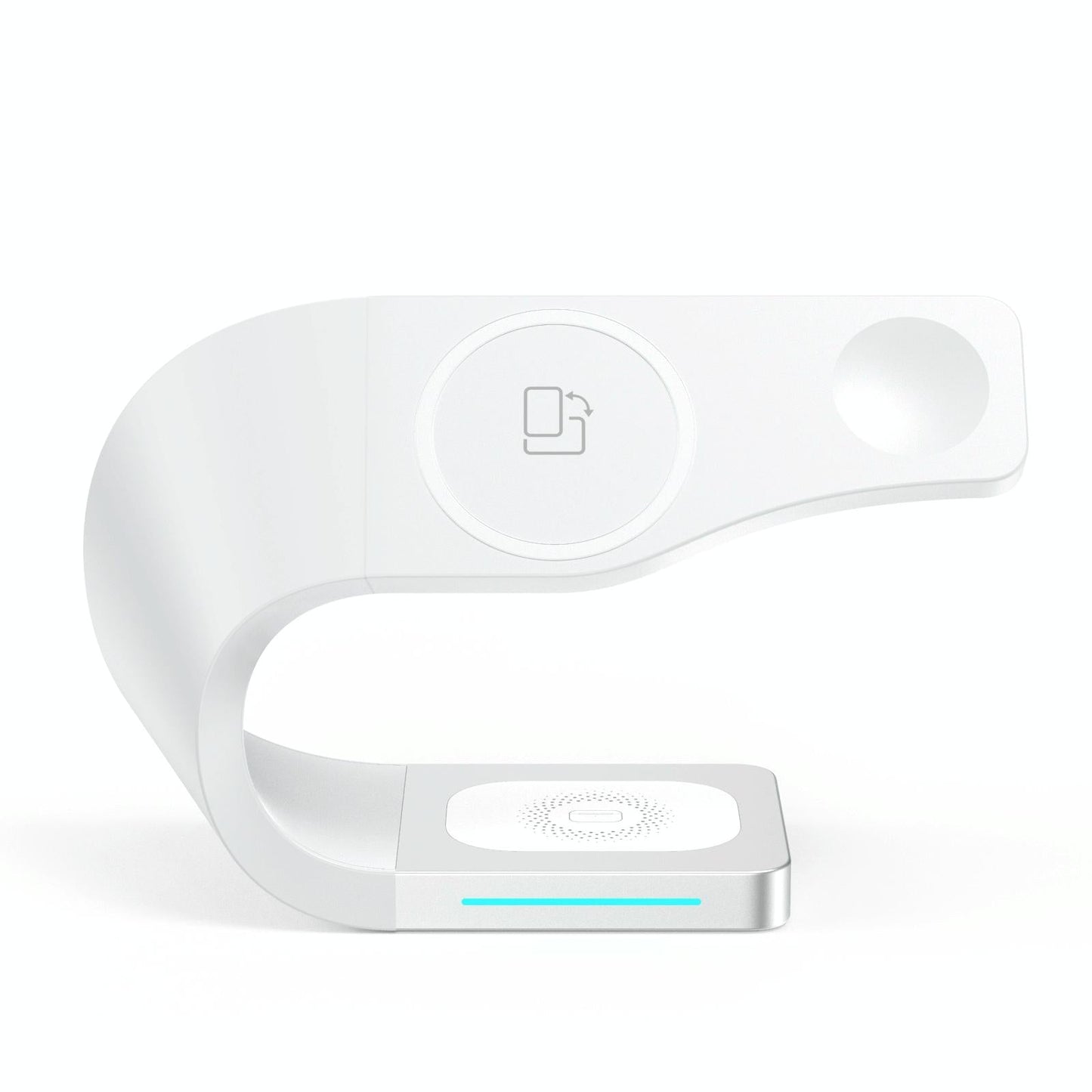 4 In 1 Magnetic Wireless Charger For Iphone Iwatches Airpods - White