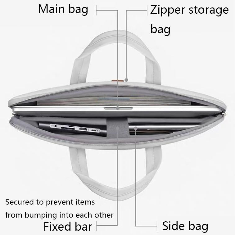 13-13.3 Inch Pink Pu Waterproof Laptop Bag - Durable and Stylish