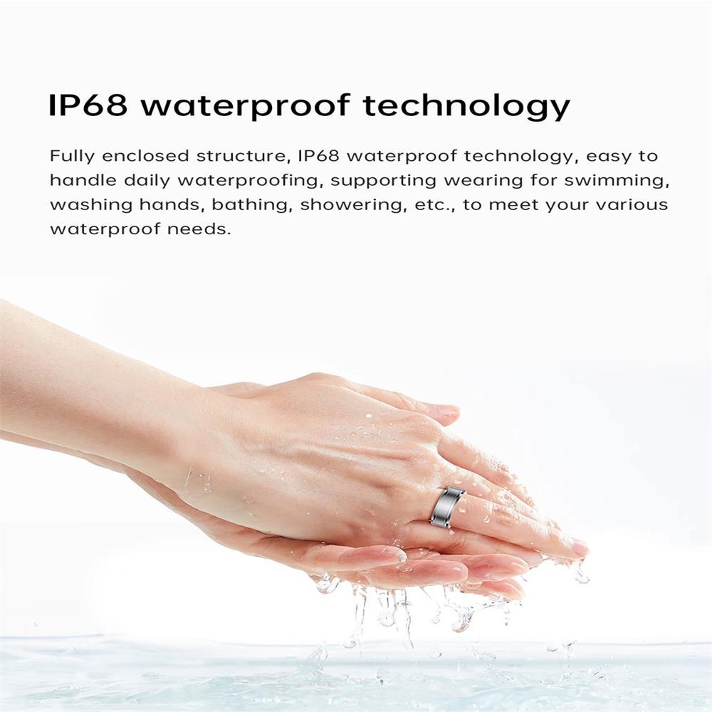 Smart Ring With Heart Rate Blood Oxygen & Sleep Monitoring - R3 Size 23 - Blue