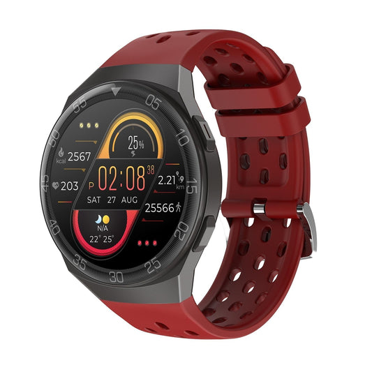 1.28 Inch Ips Screen Bluetooth 5.0 Ip67 Waterproof Smart Watch Support Sleep Monitor / Multi-Sports Mode / Heart Rate Monitor / Blood Pressure Monitoring - Red