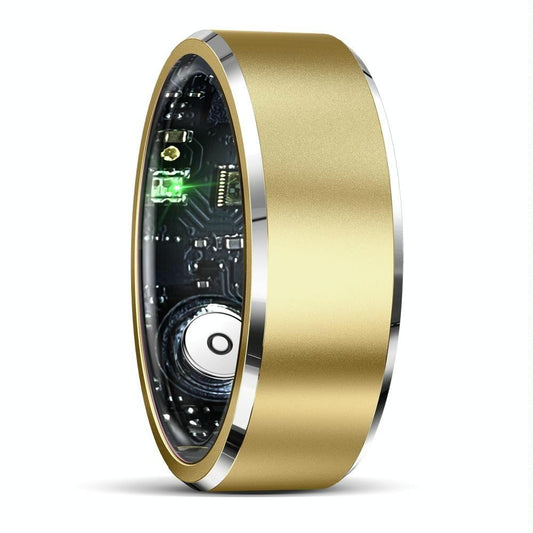 Smart Ring For Health Monitoring & Multiple Sports Modes - Size 10 - Gold