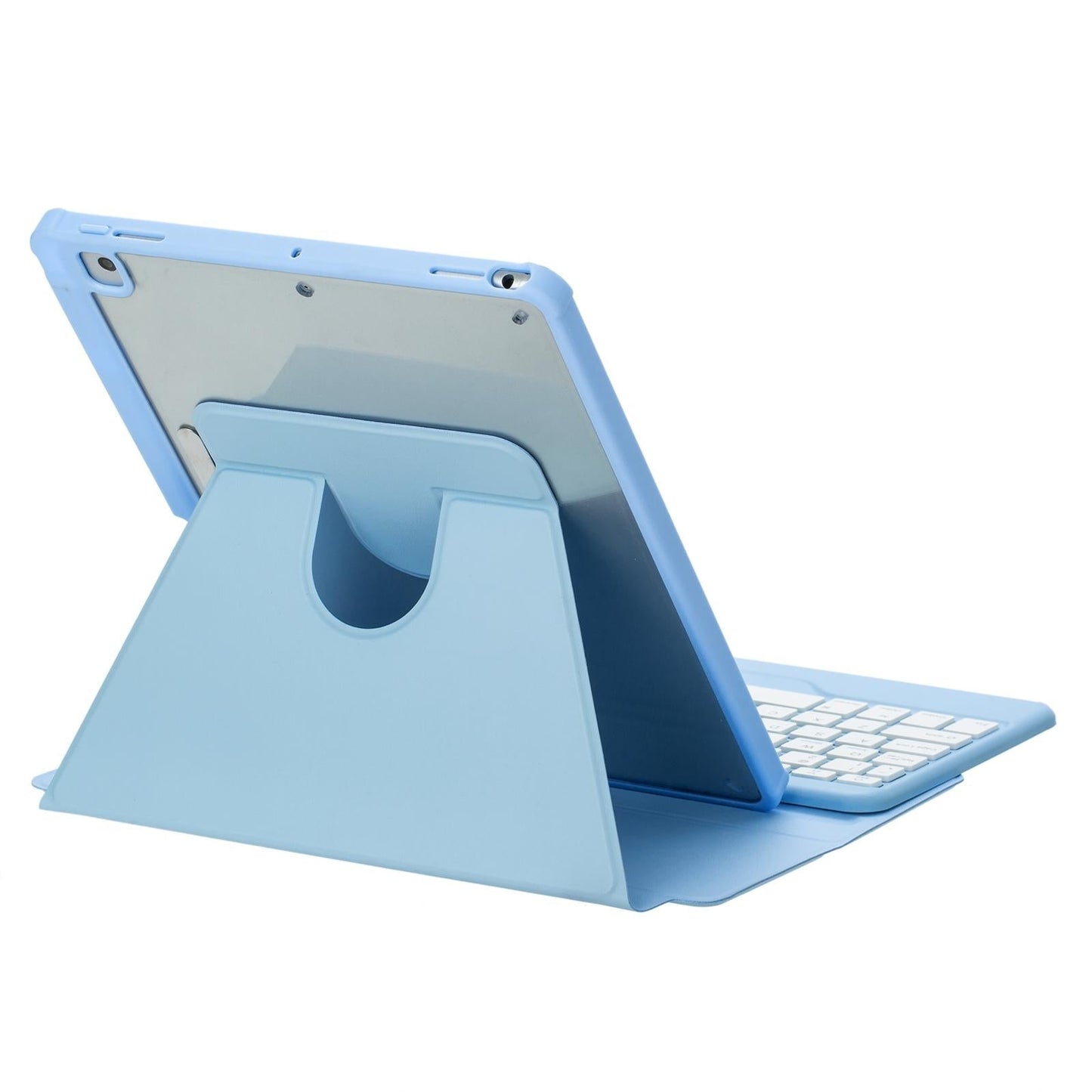 360 Rotation Bluetooth Keyboard Leather Case For Ipad 10.9 2022 - Pink