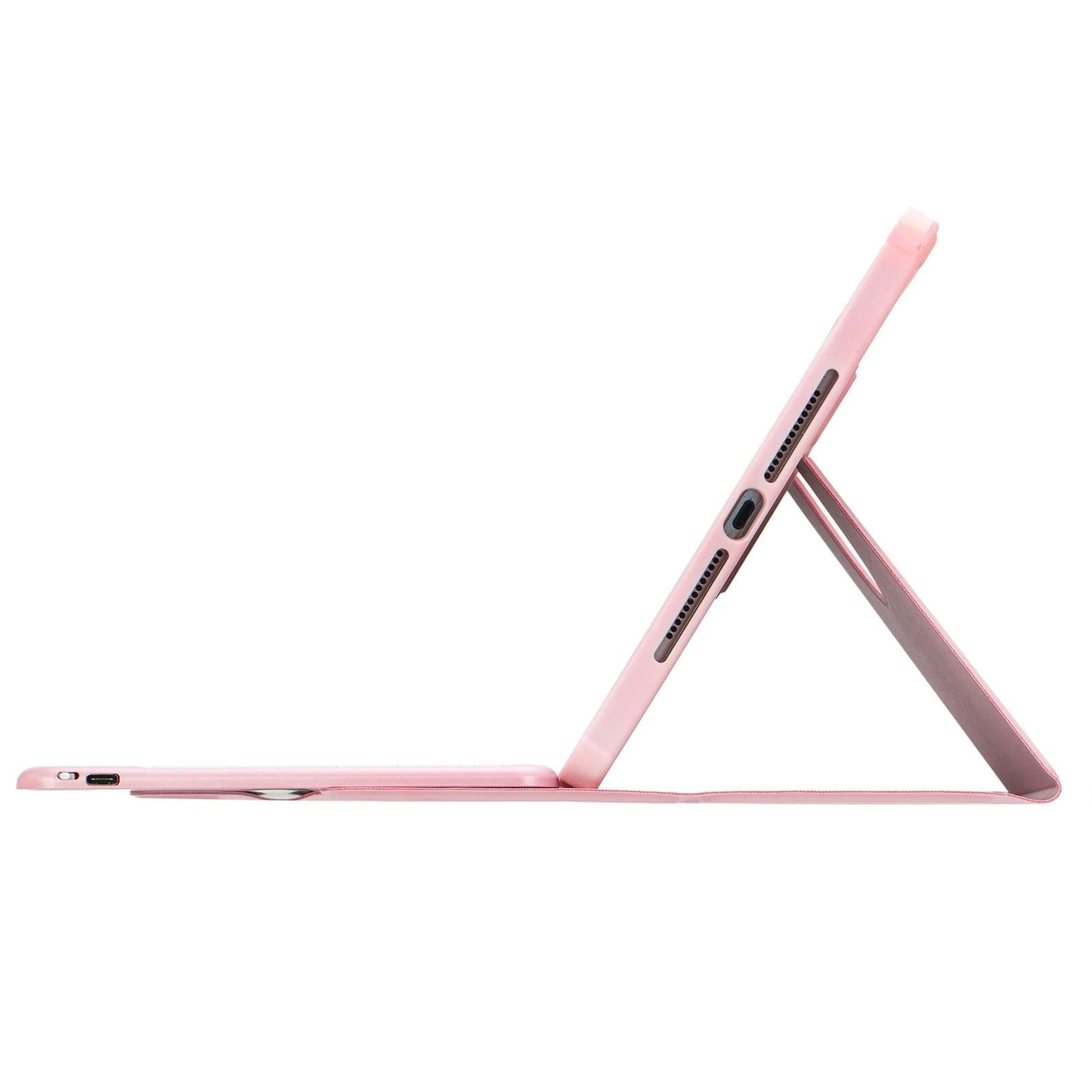 360 Rotation Bluetooth Keyboard Leather Case For Ipad 10.9 2022 - Pink