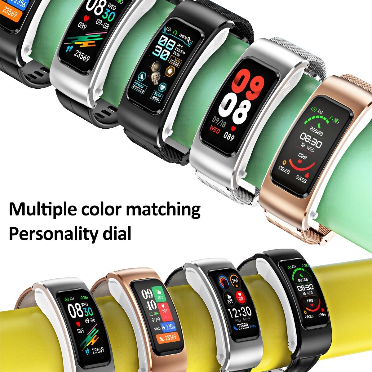 1.08 Inch Waterproof Smart Watch With Bluetooth Call - Silver