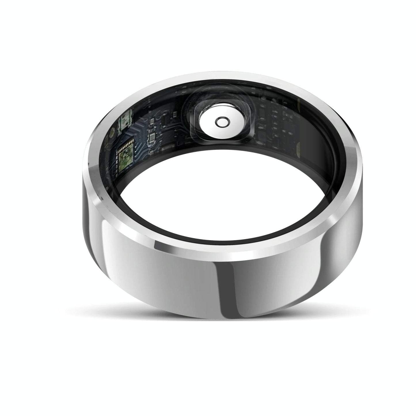 Smart Ring With Heart Rate Blood Oxygen And Sleep Monitoring - Size 9 - White