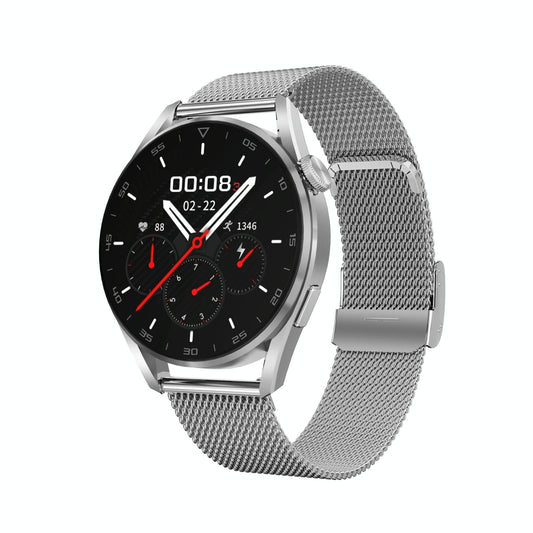 Waterproof Bluetooth Smart Watch With Heart Rate And Blood Monitoring - Silver
