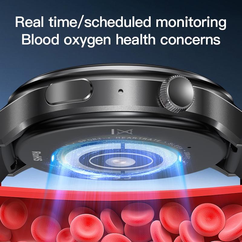1.46 Inch Colour Screen Smart Watch Support Bluetooth Call / Heart Rate Monitoring - Silver