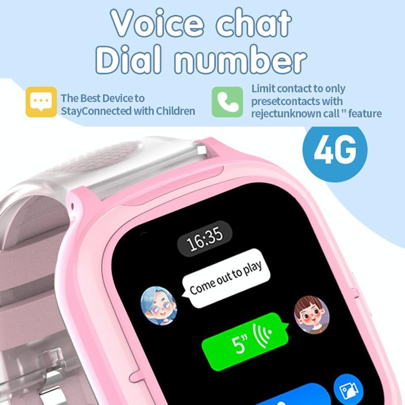4G Kids Smart Phone Positioning Watch Ip67 Waterproof / Video / Voice Calling - Blue