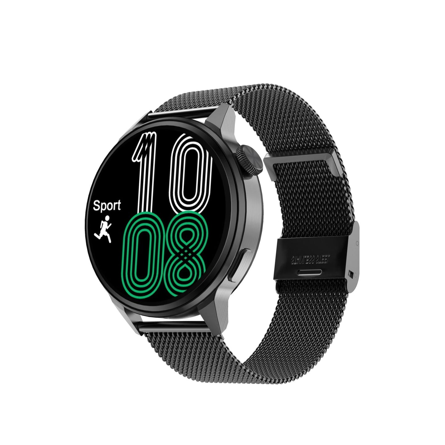Steel Smart Watch With Colour Screen - Dt4 - Gold