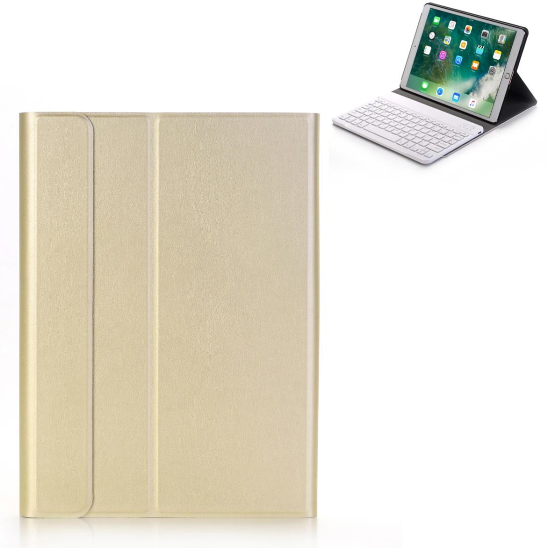 Ultra-Thin Bluetooth Keyboard Leather Case For Ipad Air / Pro 10.5 With Holder - Black