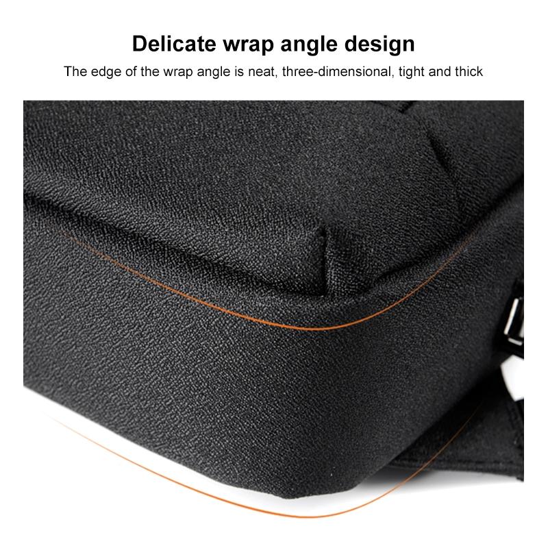 Business Chest Bag Oxford Cloth One Shoulder Crossbody - Black
