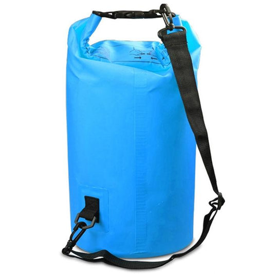 Waterproof Single Shoulder Bag Dry Sack 15L Capacity - Black