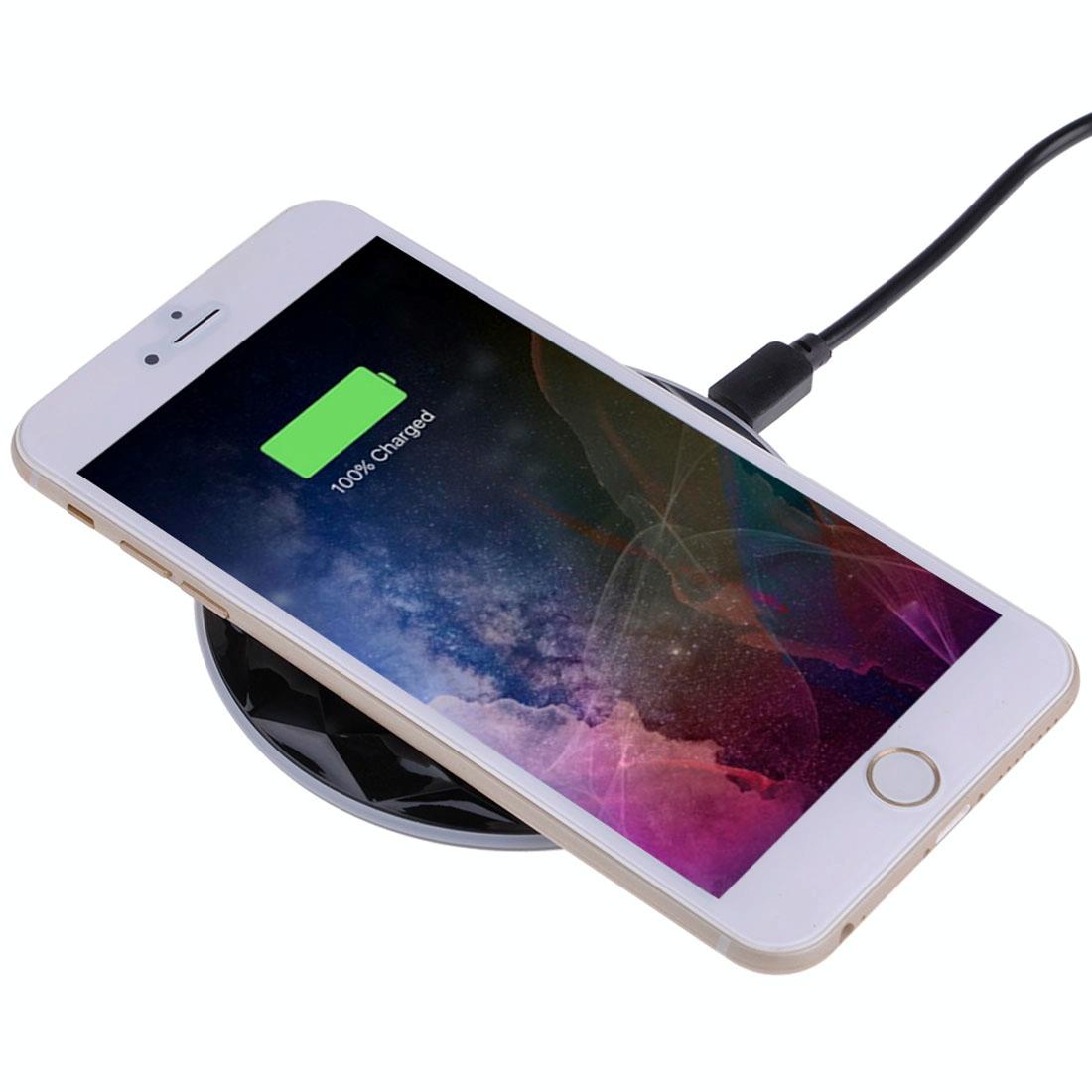 1M Fast Charging Wireless Charger Diamond Qi Standard - Black