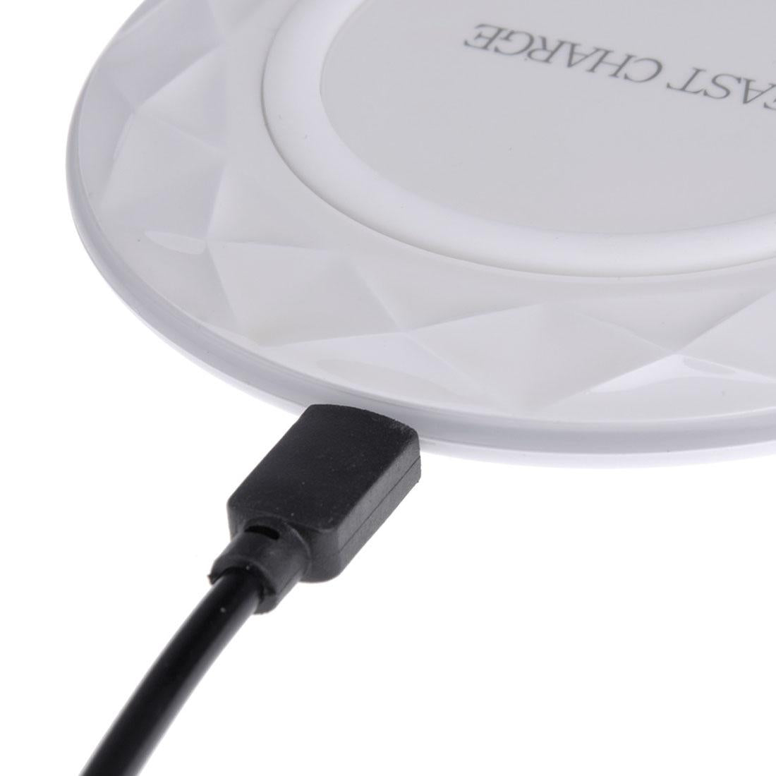 1M Fast Charging Wireless Charger Diamond Qi Standard - Black