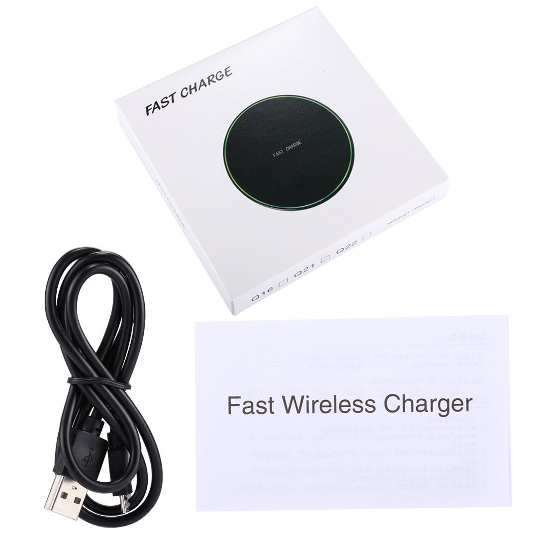 Quick Charge Wireless Charger With Led Indicator - Black