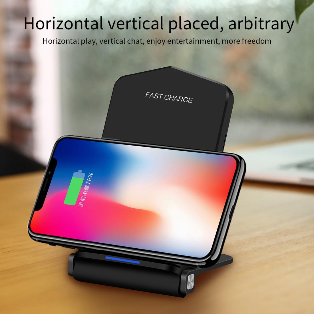5W Fast Charging Qi Wireless Charger Pad - Black