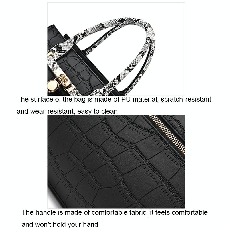 Large Capacity 2-in-1 Stone Pattern Bags - Versatile and Spacious - Green