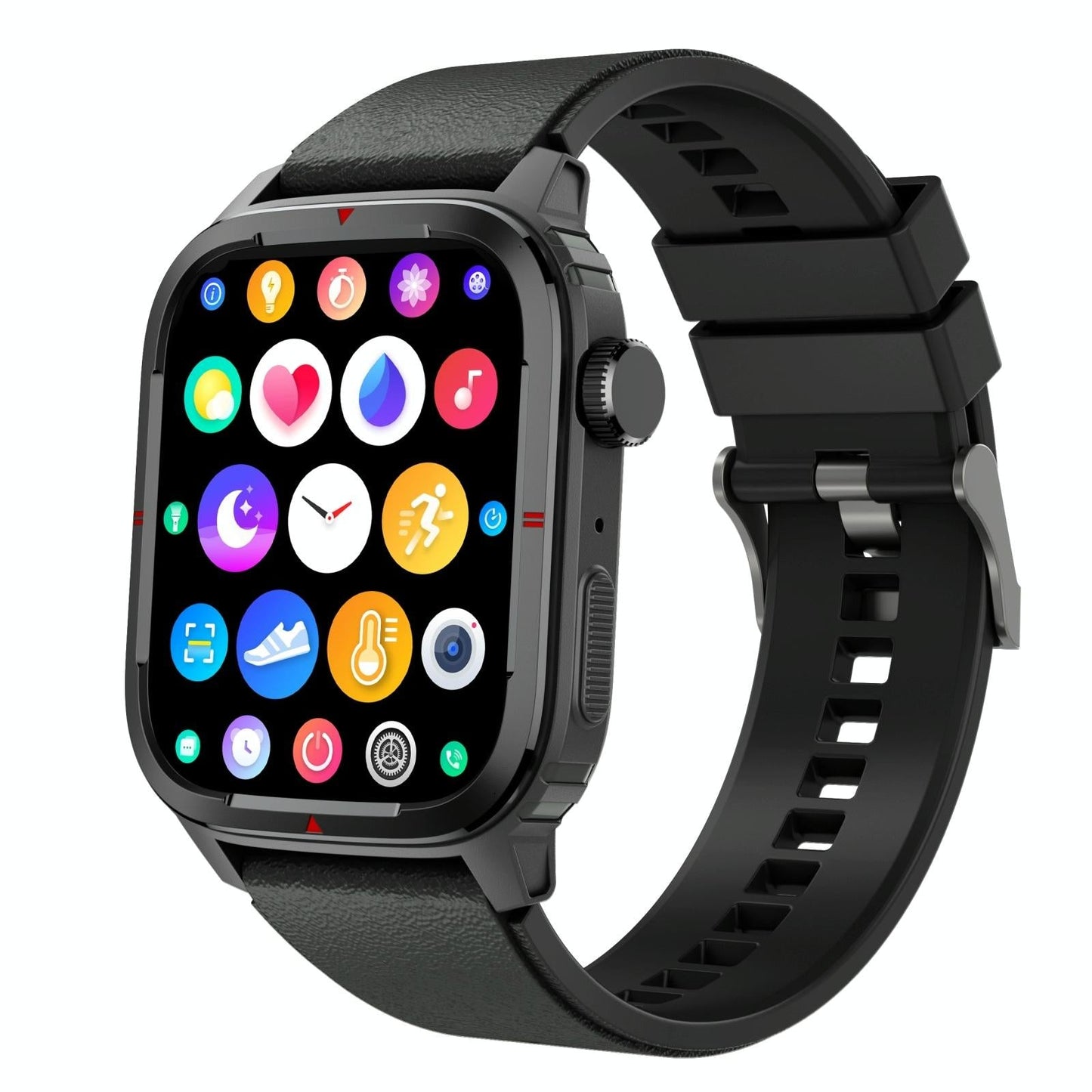 1.7 Inch Tft Hd Screen Smart Watch Support Bluetooth Calling / Blood Pressure Monitoring - Grey