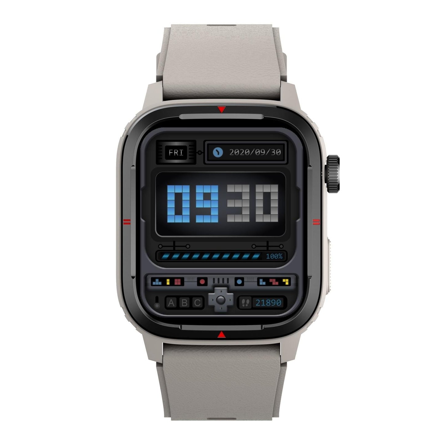 1.7 Inch Tft Hd Screen Smart Watch Support Bluetooth Calling / Blood Pressure Monitoring - Grey