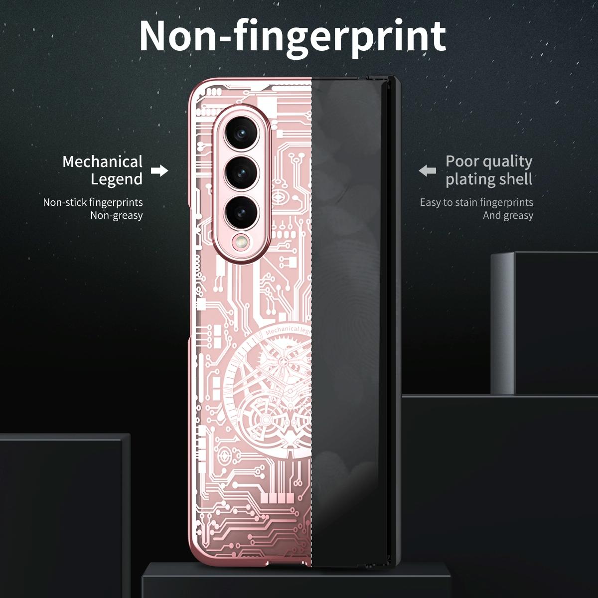 Foldable Electroplated Phone Case - Mechanical Legend 4.5g - Silver