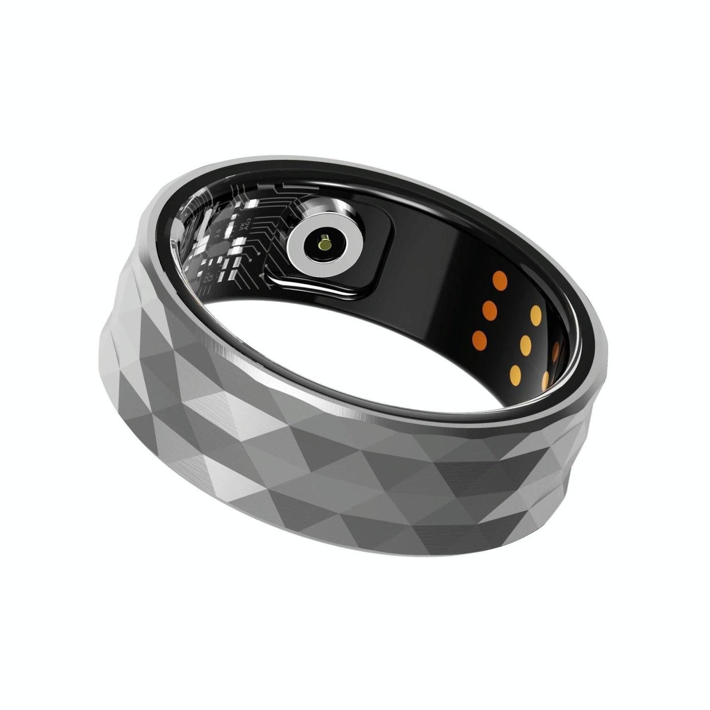 Smart Ring For Health Monitoring And Exercise - R12M Size 18 - Silver
