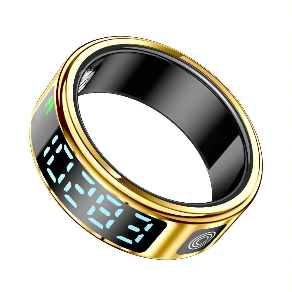 Smart Ring Size 8 Hand Gestures Control Health Monitoring Sports Modes - Silver