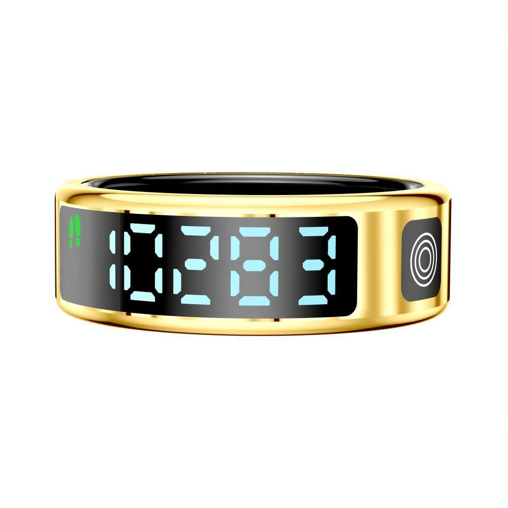 Smart Ring Size 8 Hand Gestures Control Health Monitoring Sports Modes - Silver