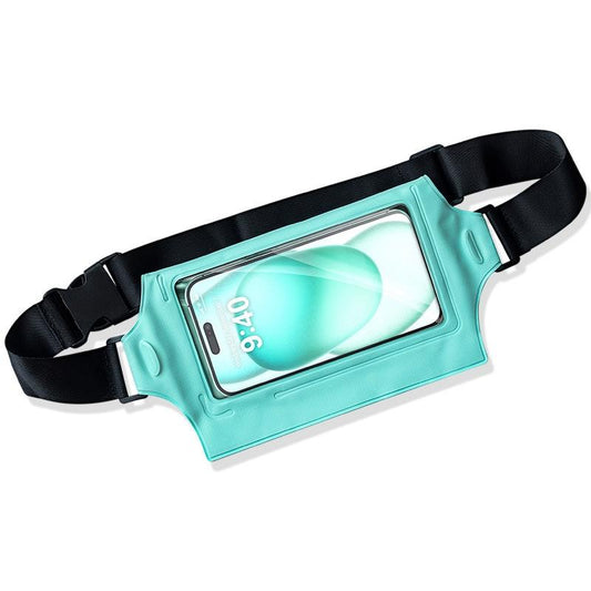 Waterproof Waist Bag For Mobile Phone And Sports - Black
