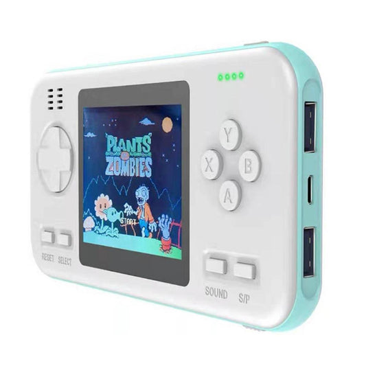 Portable Game Console With 8000Mah Battery And Colour Screen - White Blue