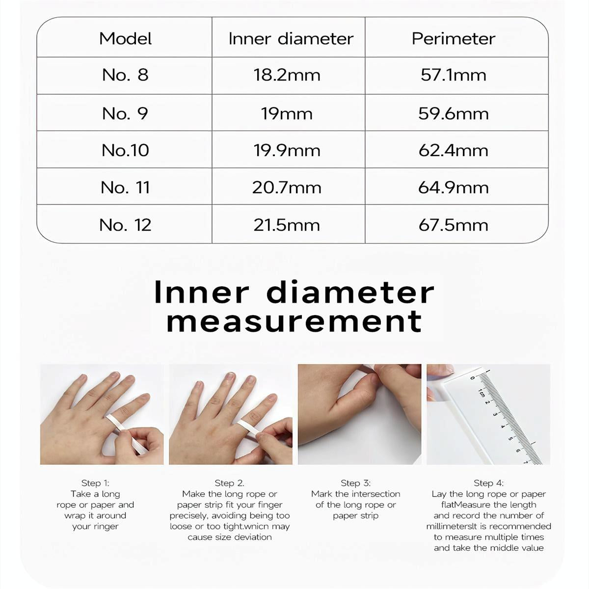 Smart Ring Hand Gestures Health Monitoring Sports Modes Size 10 - Silver