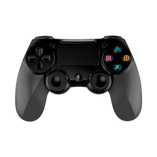Wireless Bluetooth Gamepad for Ps4 - Dual Vibration Touch Screen Light Audio - 2 Pcs - Black