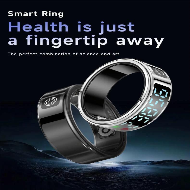 Smart Ring Gesture Control Health Monitoring Multiple Sports Size 11 - Silver
